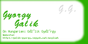 gyorgy galik business card